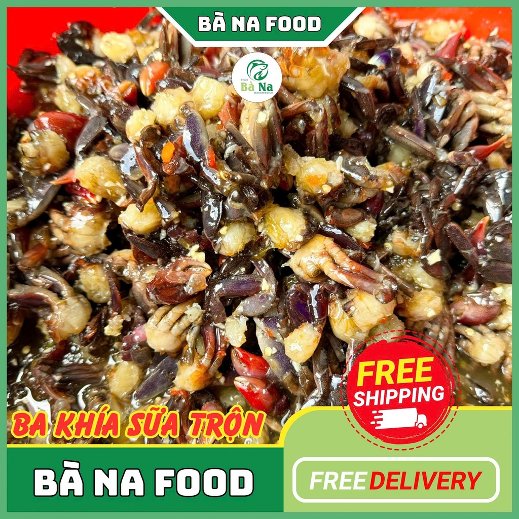 600g Ba Khía Sữa Trộn Sẵn Giòn Rụm Chắc Thịt Thơm Ngon - Đạt Chứng Nhận OCOP 3 SAO - BÀ NA FOOD