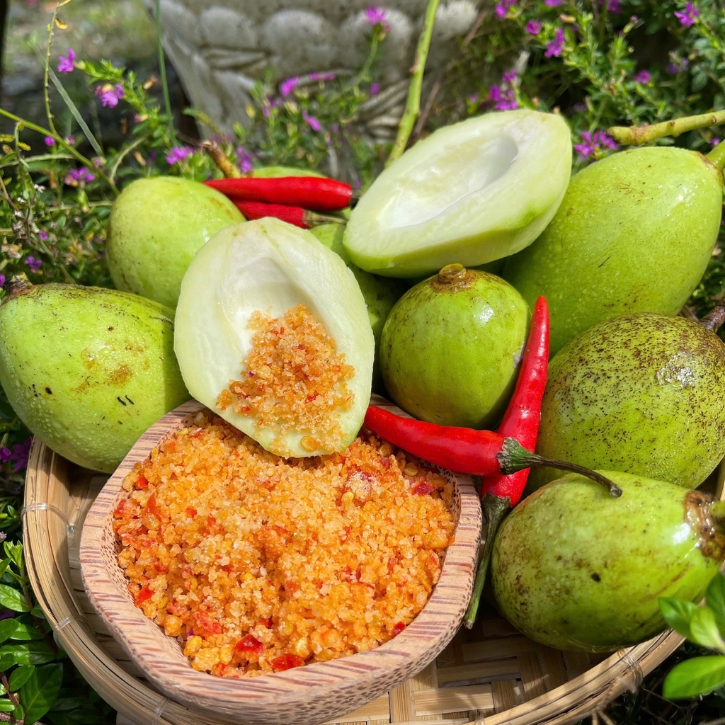 Muối ớt chấm trái cây nhà làm sạch sẽ giòn rụm ngon bá cháy - Bà Na Food