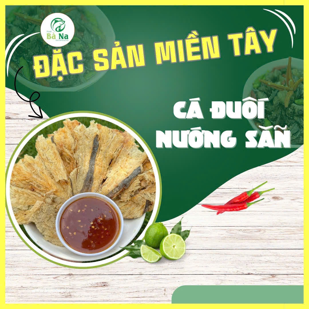 Khô đuối nướng sẵn có kèm mắm me ngon tuyệt vời - Bà Na Food