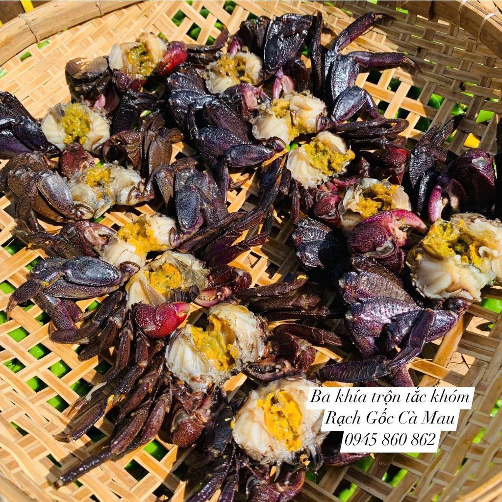 Ba khía muối Rạch Gốc còn nguyên con chưa trộn lựa chắc thịt từng con