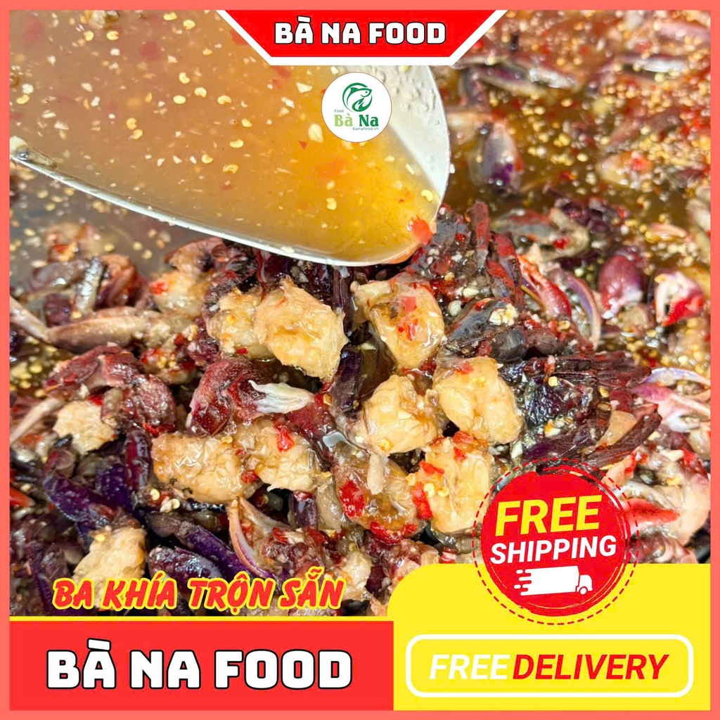 600g Ba Khía Trộn CON TO Chắc Thịt Thơm Ngon - Đạt Chứng Nhận OCOP 3 SAO - BÀ NA FOOD