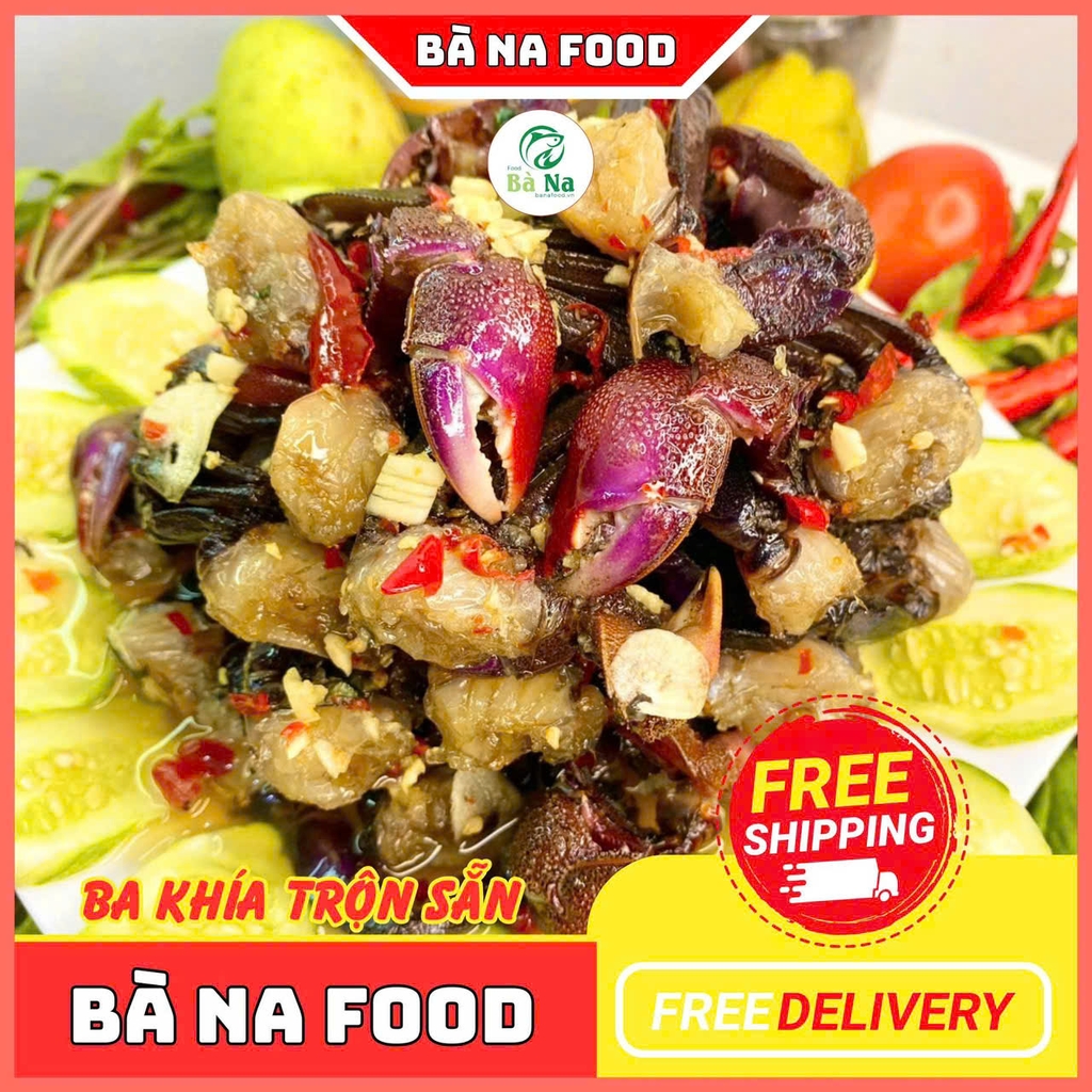 600g Ba Khía Trộn CON TO Chắc Thịt Thơm Ngon - Đạt Chứng Nhận OCOP 3 SAO - BÀ NA FOOD