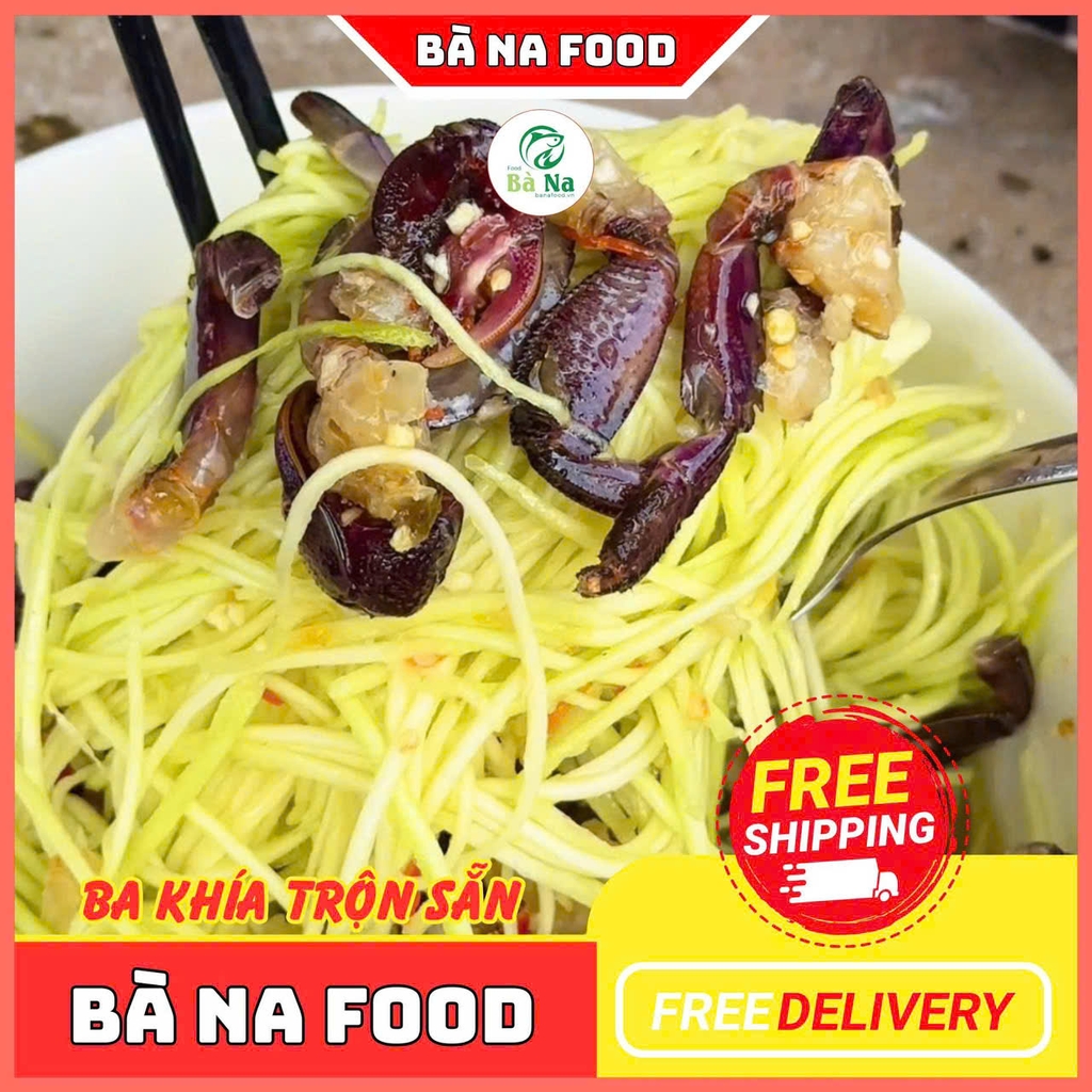 600g Ba Khía Trộn CON TO Chắc Thịt Thơm Ngon - Đạt Chứng Nhận OCOP 3 SAO - BÀ NA FOOD
