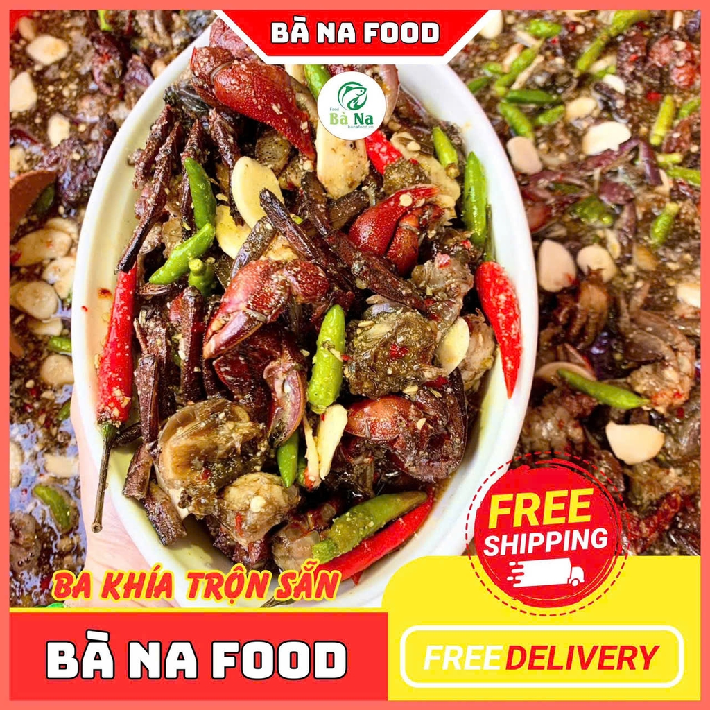 600g Ba Khía Trộn CON TO Chắc Thịt Thơm Ngon - Đạt Chứng Nhận OCOP 3 SAO - BÀ NA FOOD