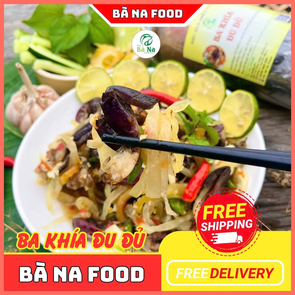 600g Ba Khía Trộn Đu Đủ Giòn Rụm Chắc Thịt Thơm Ngon - Đạt Chứng Nhận OCOP 3 SAO - BÀ NA FOOD