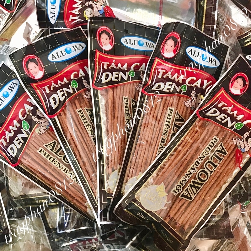 Tăm cay đen Aluowa 1 gói 25g (bịch 50 gói)