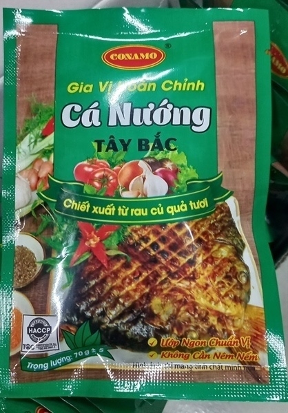 Gia vị cá nướng Tây Bắc 70g