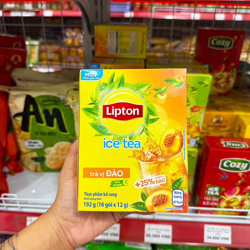 Lipton vị đào hòa tan 192g.
