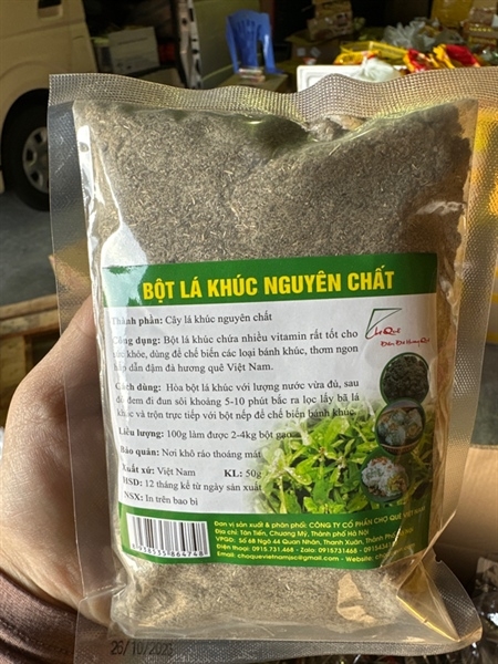 bột lá khúc 50 gam