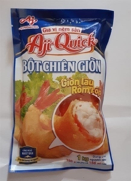 BOT CHIEN GION AJI QUICK 150G 150ML NUOC DUNG CHO 1KG NGUYEN LIEU
