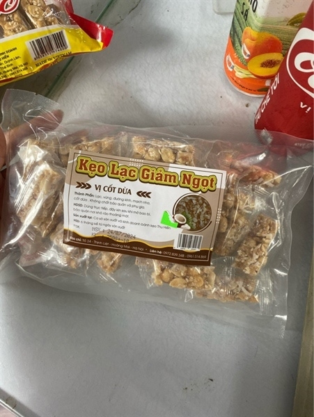 Kẹo lạc giảm ngọt vị cốt dừa