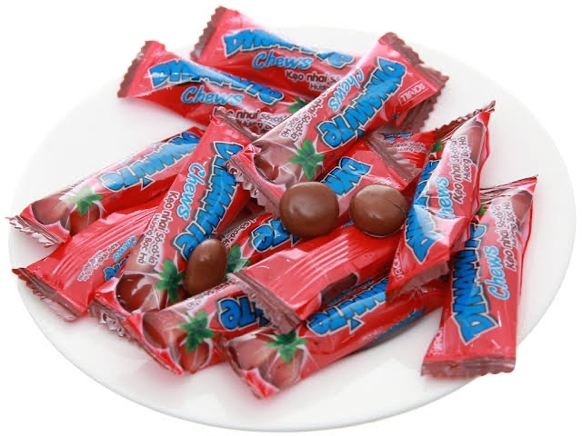 kẹo chew 3 viên socola