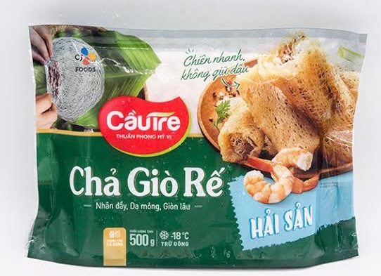 Chả giò rế hải sản cầu tre
