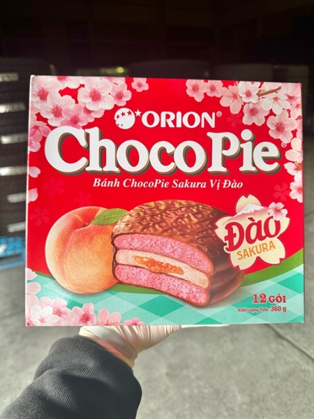 chocopie đào