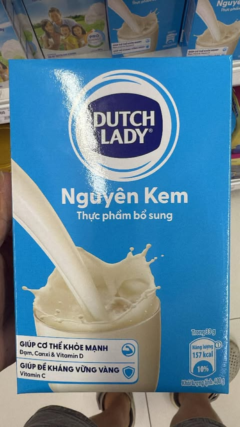 Sữa bột nguyên kem dutch lady hộp giấy 400G