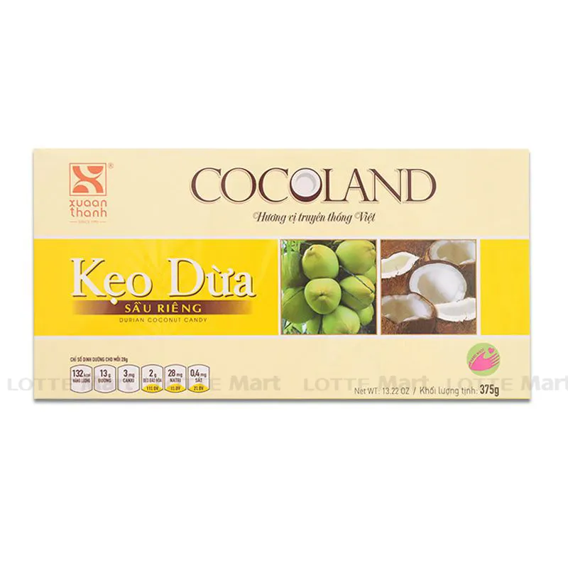 Kẹo dừa COCOLAND vị sầu riêng