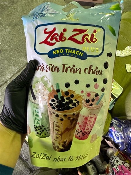 thạch zaizai trà sữa trân châu