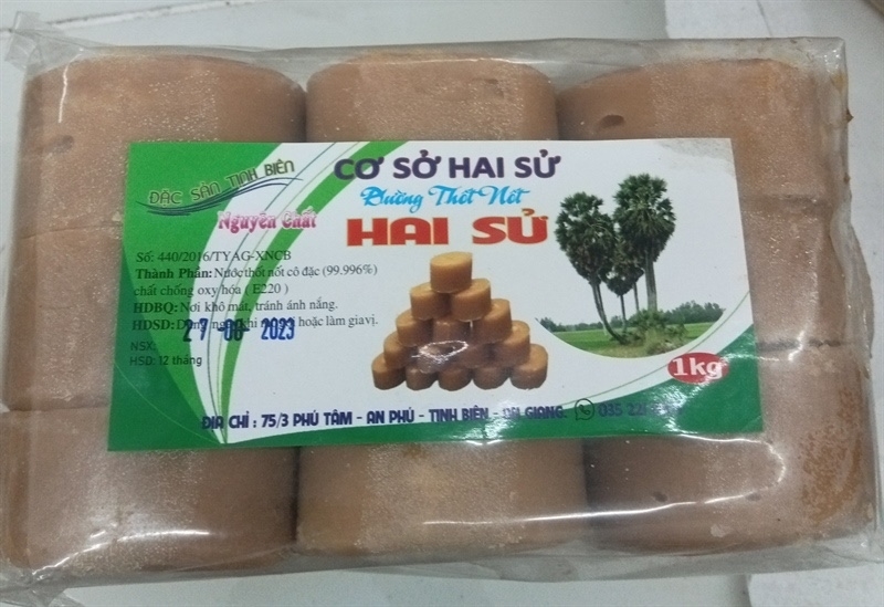 Đường thốt nốt Hai Sử 1kg