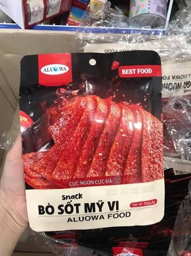 SNACK BÒ SỐT MỸ VỊ ALUOWA