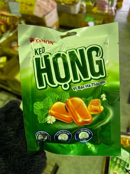 kẹo họng bạc hà thảo mộc