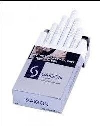 TL-THUỐC LÁ ĐIẾU ĐẦU LỌC SAI GON SLIVER CÂY 10 HỘP130B