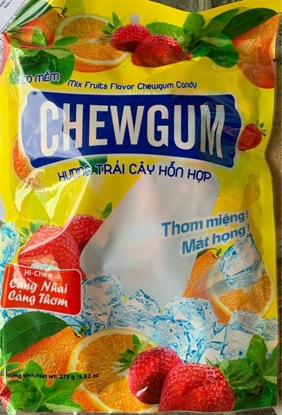 KẸO CHEWGUM TRÁI CÂY HỖN HỢP