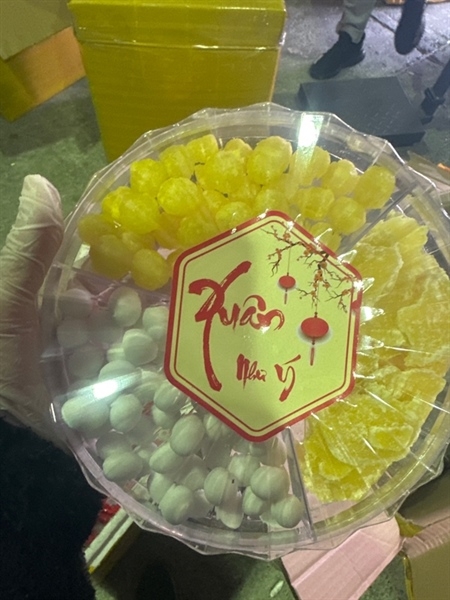 mứt mix 3 loại mứt bi, mứt sen, mứt gừng