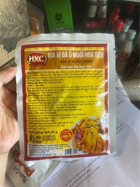 Gia vị gà ủ muối hoa tiêu HXC 85g