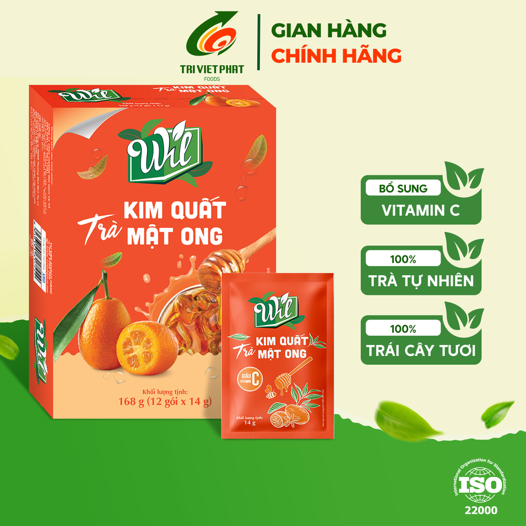 Trà will kim quất mật ong 168g