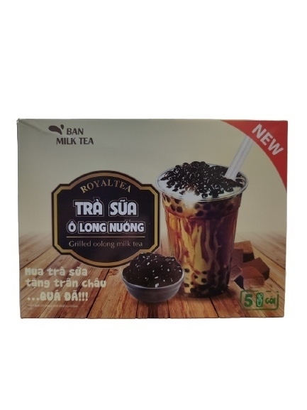 trà sữa olong nướng Ban milk hộp 5 cốc