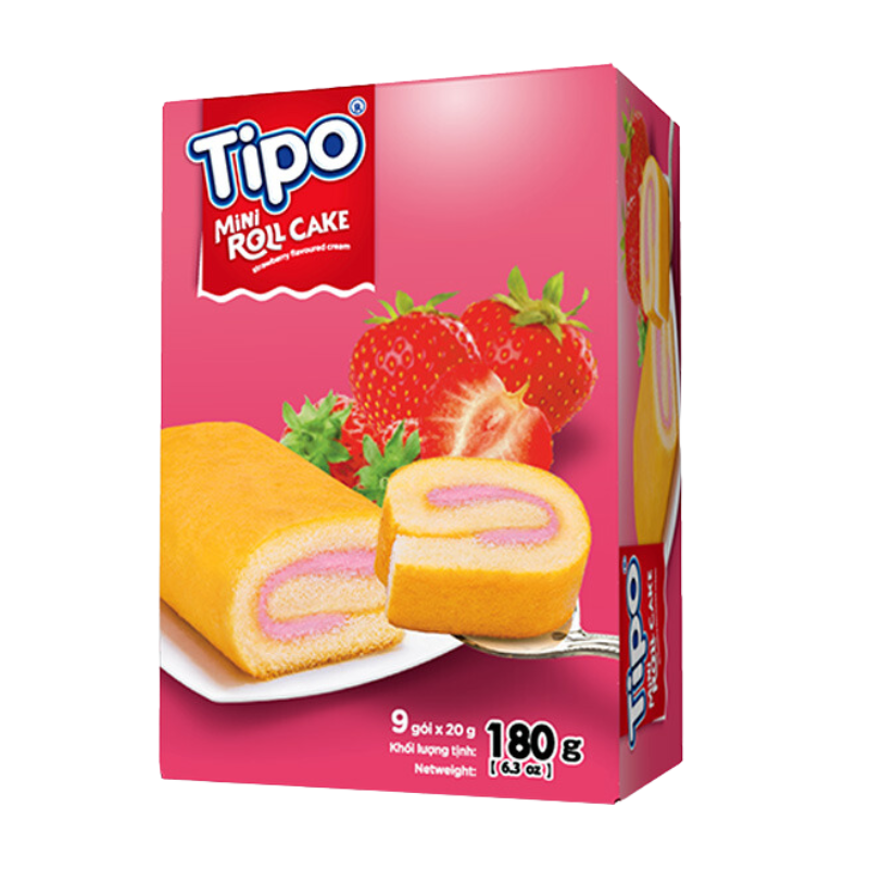 Bánh Tipo 180g vị dâu tây