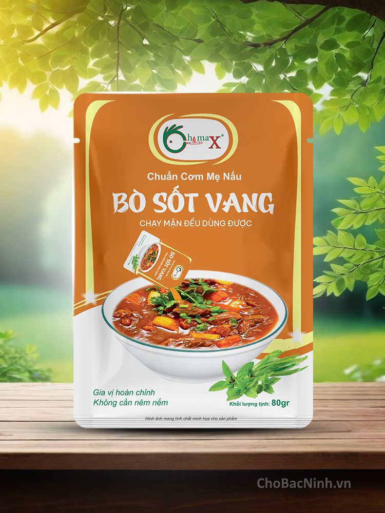 Gia vị bò sốt vang chimax  80G