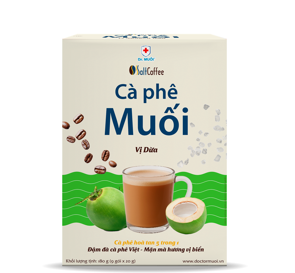 Cà phê muối salt coffe vị dừa