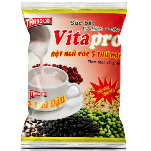 Bột ngũ cốc 5 thứ đậu Vitapro ( 1 bịch 10 gói )