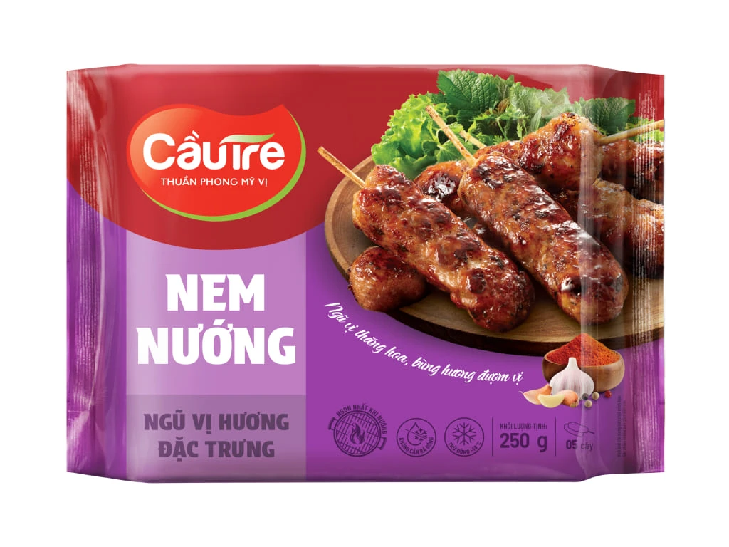 Nem nướng ngũ vị Cầu Tre