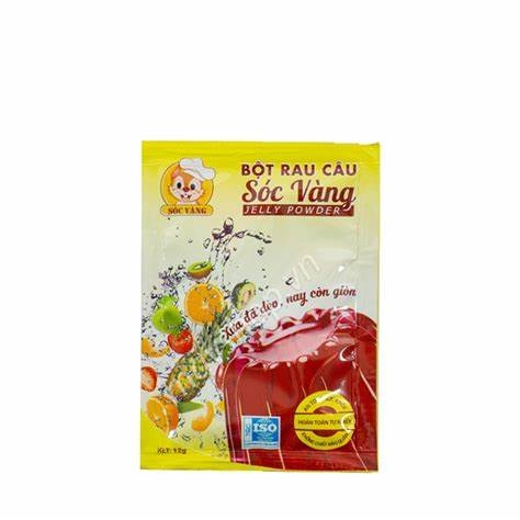 Bột Rau Câu Sóc Vàng 12g (Hộp 10 gói)