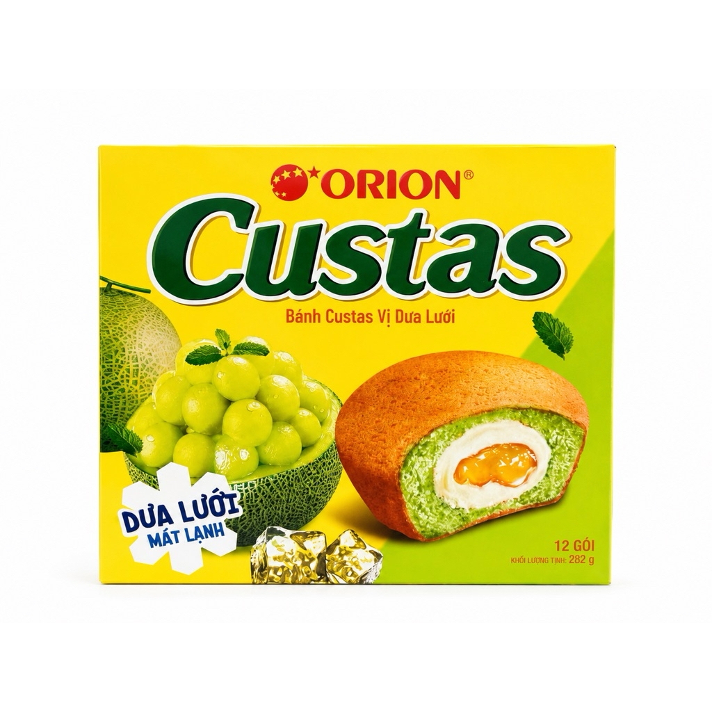 Bánh Custas Orion vị dưa lưới 282g