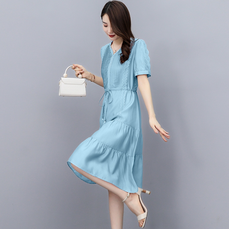 Mới) Mã B6174 Giá 960K: Váy Đầm Liền Thân Nữ Shdc Dài Quá Gối Hàng Mùa Hè  Phong Cách Hàn Quốc Thời Trang Nữ Chất Liệu G03 Sản Phẩm Mới, (Miễn Phí