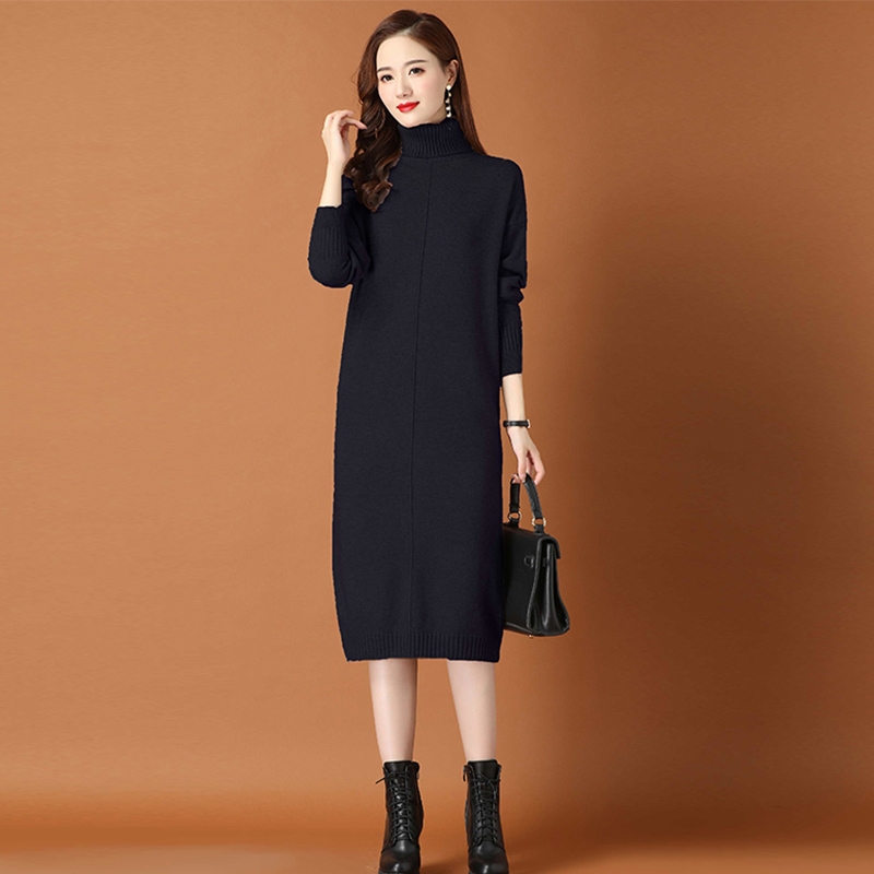 Mã A647 Giá 790K: Váy Len Cổ Lọ Dáng Dài Suông Mùa Đông Pc Hàn Quốc  Chamcham Shop