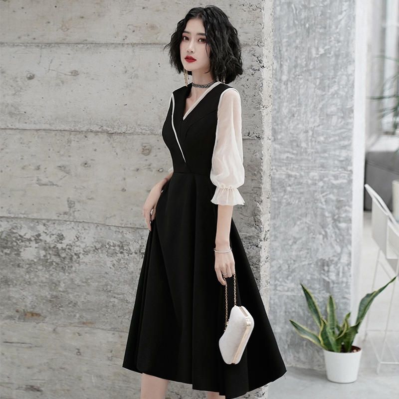 Váy Đầm Nữ Cá Tính Màu Đen Huyền Bí ☑️Ưu Đãi Bất Ngờ Ngọc Bích Fashion