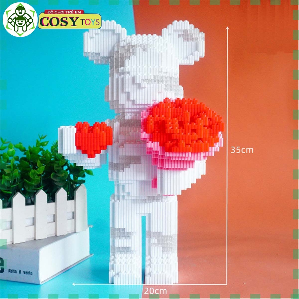 Đồ chơi lắp ghép xếp hình gấu bear brick đủ mẫu và kích thước đa dạng từ 2800 đến 12000 chi tiết