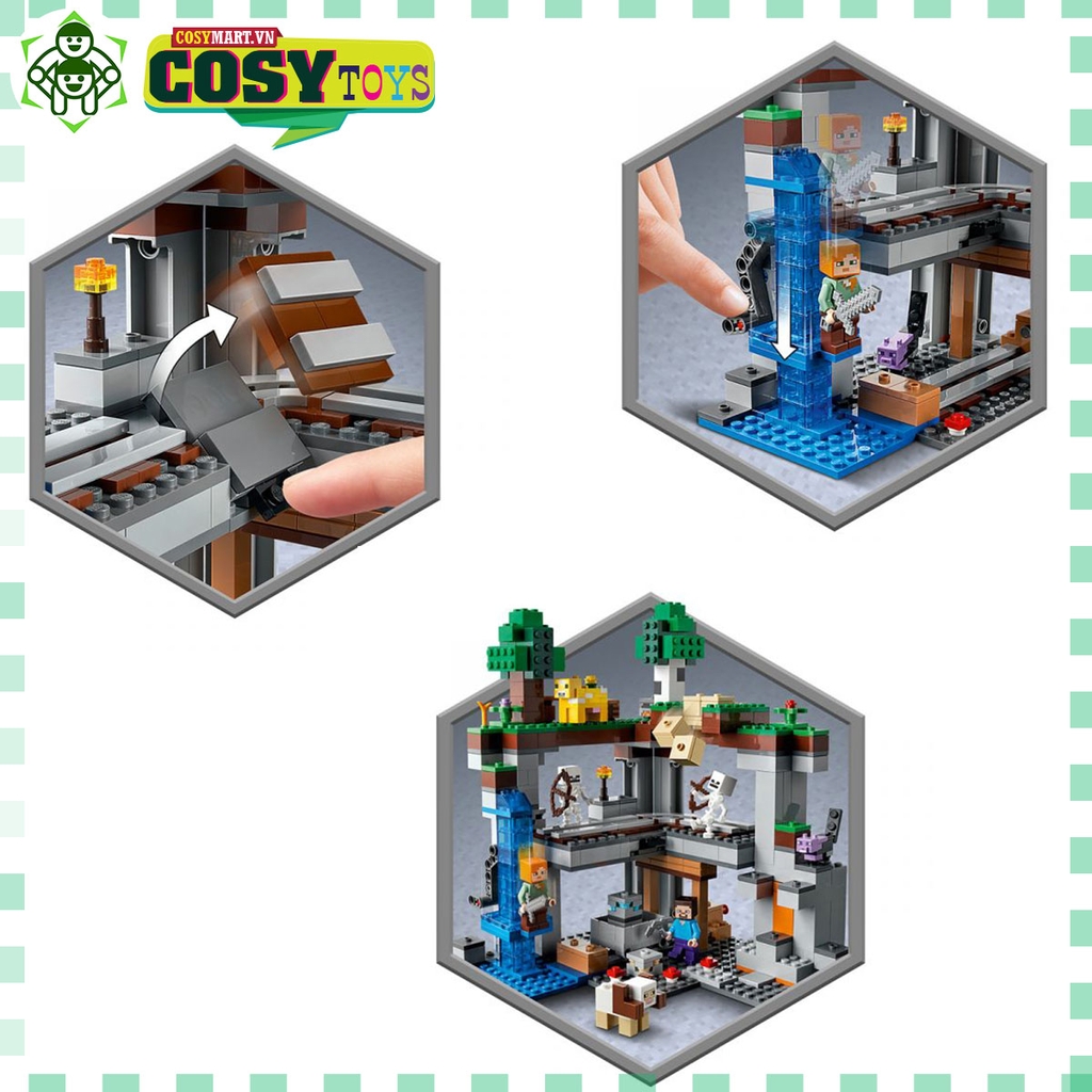 Đồ chơi lắp ghép xếp hình My World Cuộc phiêu lưu ở Lâu đài 3 tầng với 554 mảnh ghép