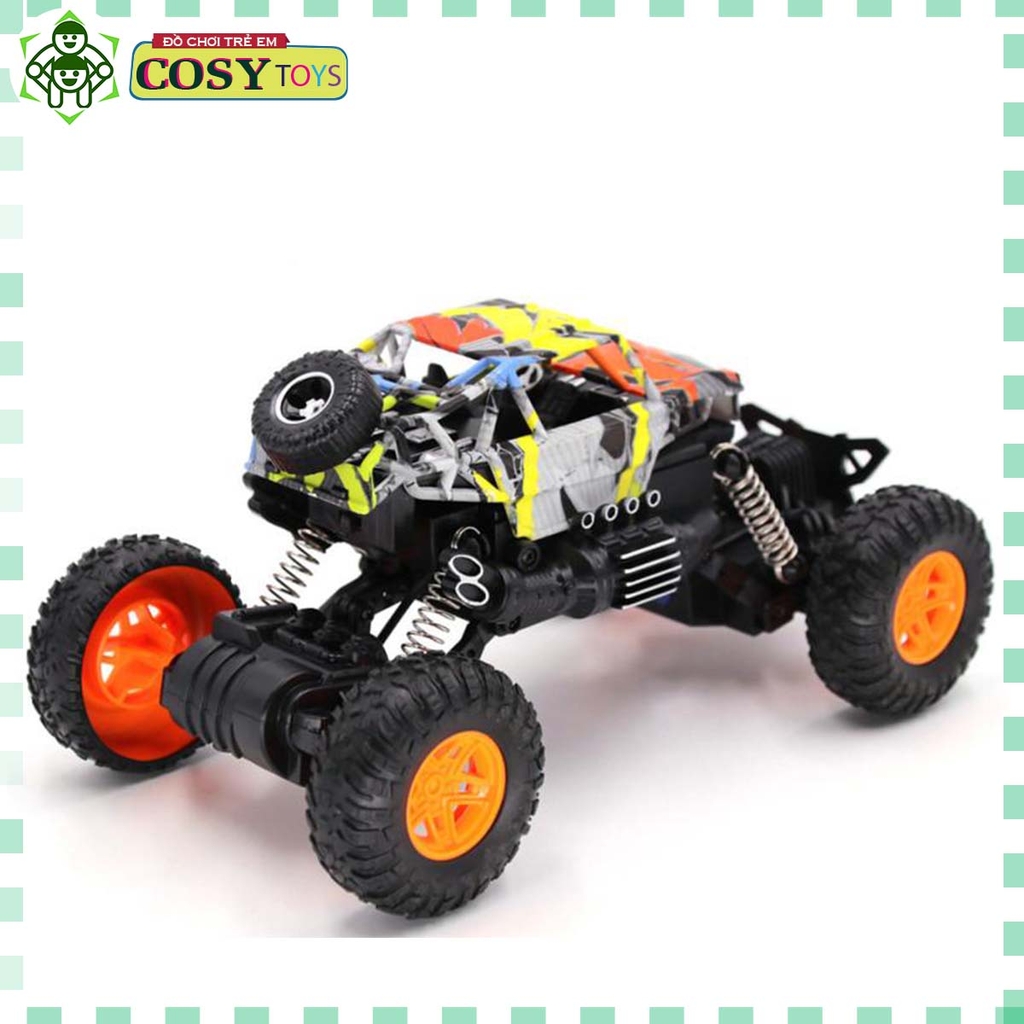 Đồ chơi xe điều khiển địa hình bốn chiều mẫu mới với bánh xe cao và chắc chắn cho bé