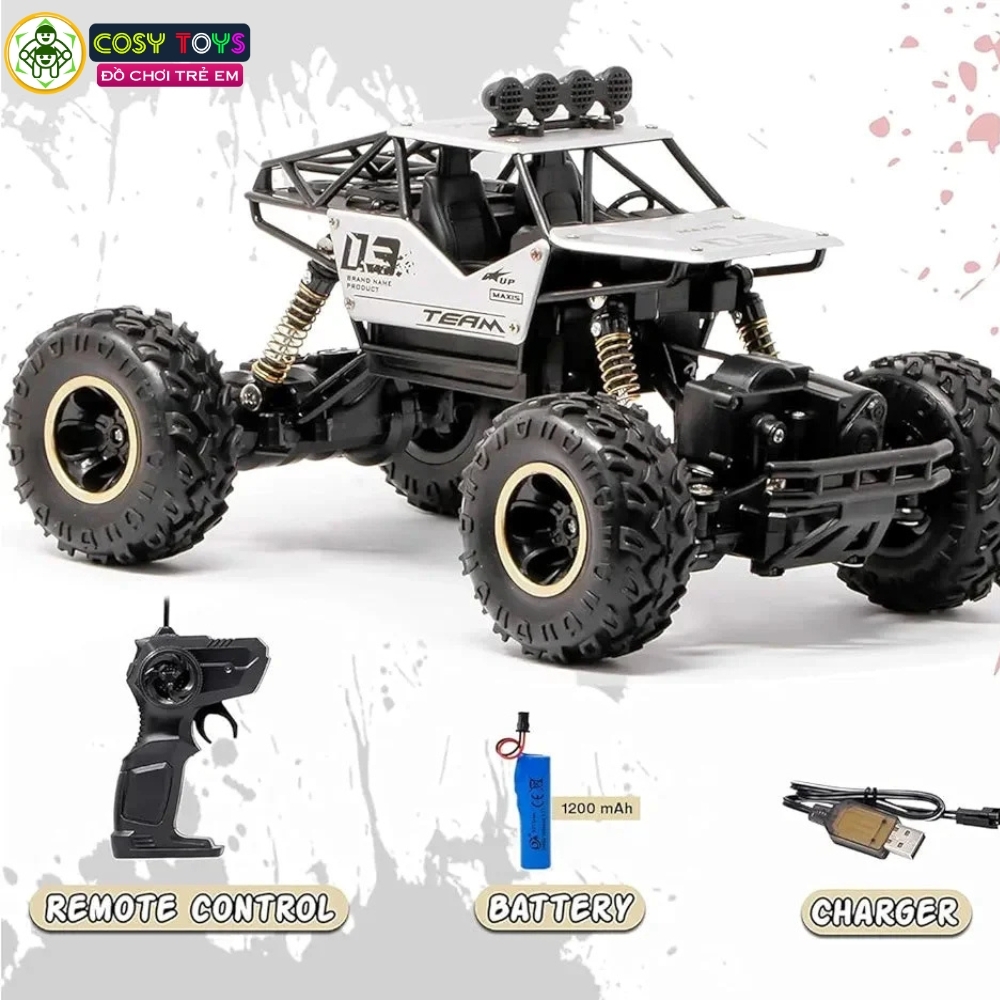 Đồ chơi xe đua địa hình hợp kim mẫu lớn có điều khiển từ xa 4 chiều cho bé