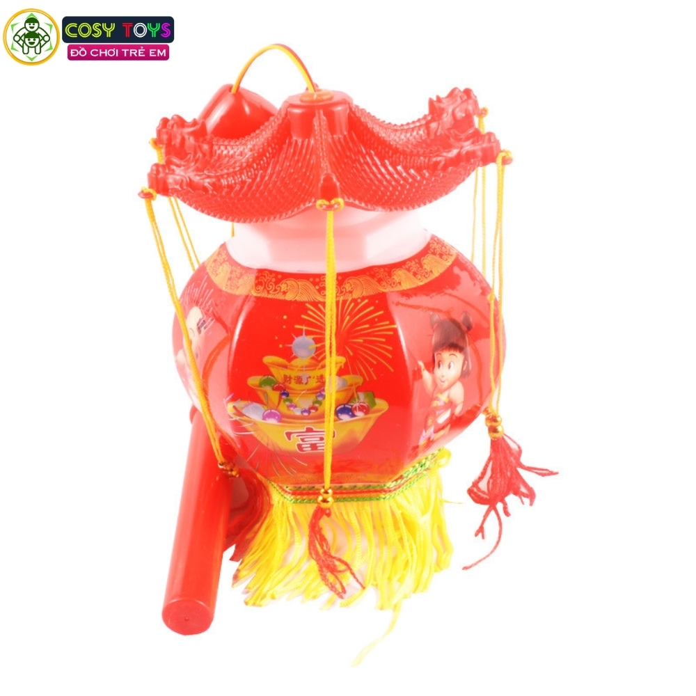 Đồ chơi lồng đèn trung thu mái đình cỡ lớn có nhạc và đèn nhiều mẫu cho bé