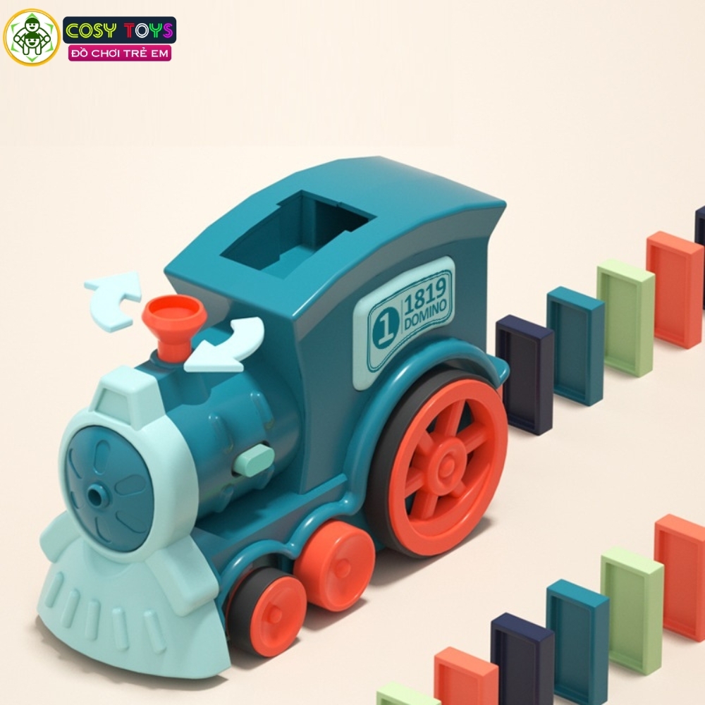 Đồ chơi xe lửa xếp domino với nhiều mẫu tàu cho bé