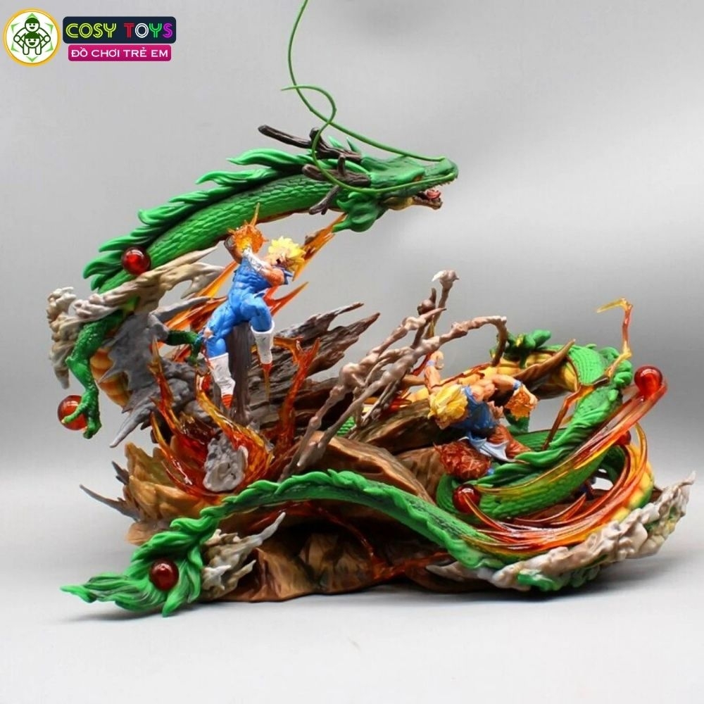 Mô hình DragonBall Goku đại chiến Vegeta siêu đẹp, cao 30cm - nặng 2kg - rộng 33cm - Figure DragonBall