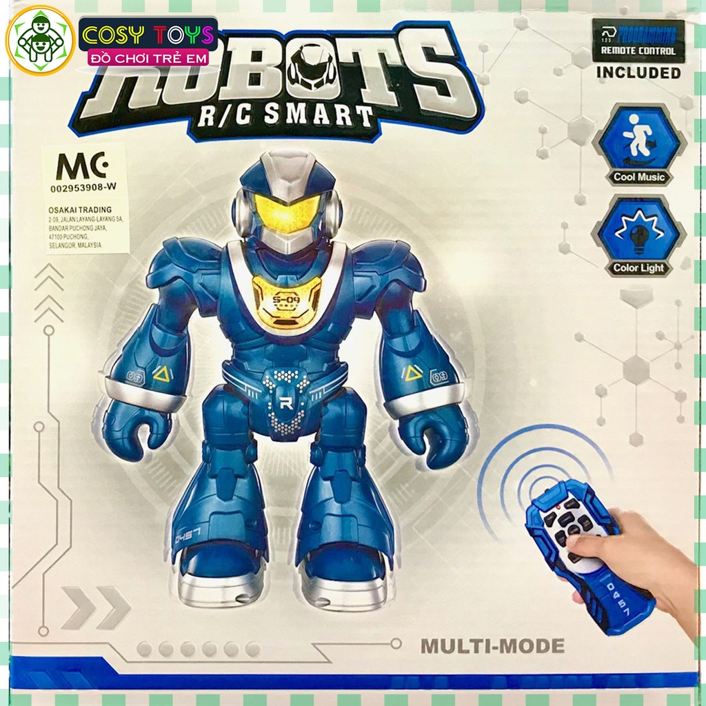 Đồ chơi robot siêu nhân có điều khiển, kèm nhạc và nhiều chế độ di chuyển khác nhau