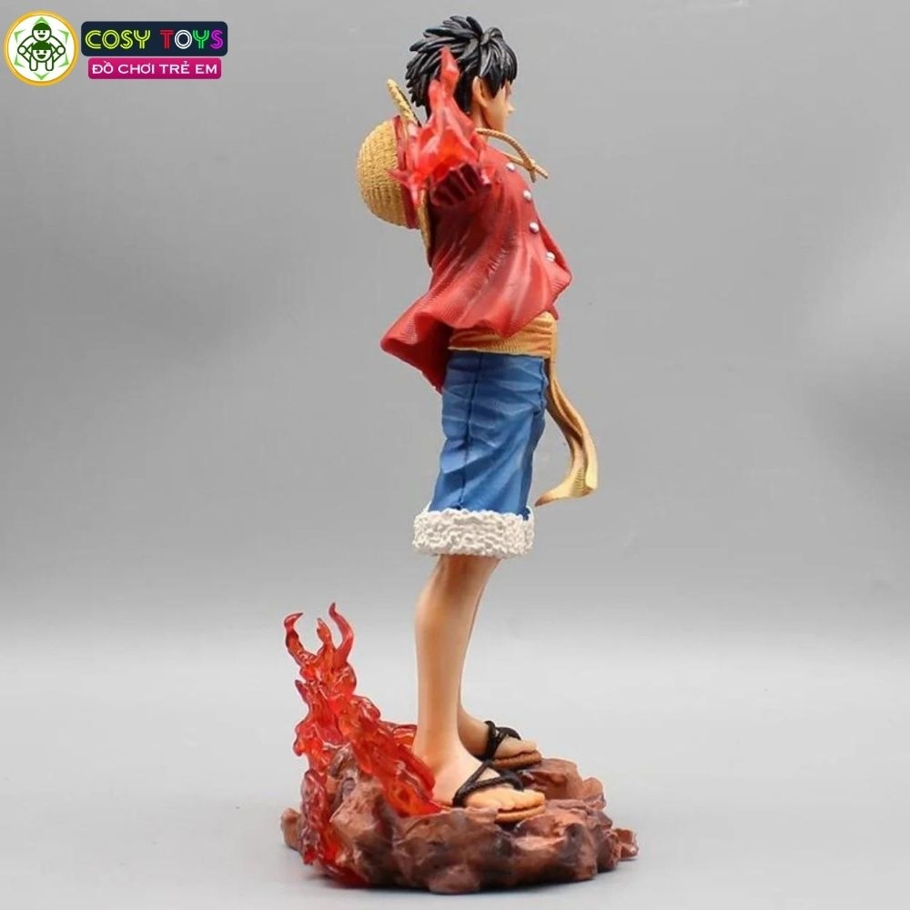 Mô hình OnePiece Luffy Haki hoa anh đào - cao 25cm - nặng 500gram - phụ kiện : 2 mặt thay thế - Có box màu - Figure anime One Piece