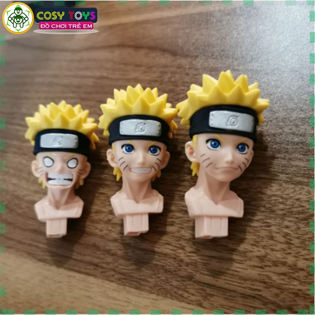 Mô hình Naruto có 3 đầu thay thế, mẫu cao 25cm hàng chất lượng - Naruto - Có Hộp Màu